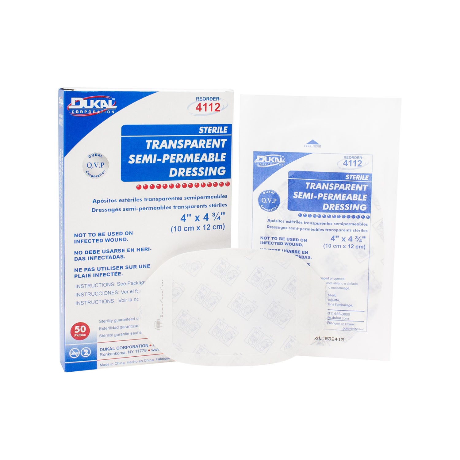 Dukal Corporation Transparent Semi-Permeable Dressing