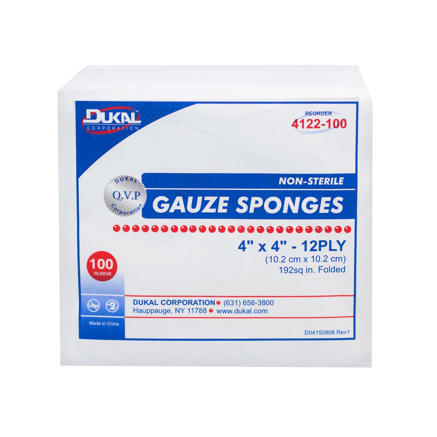Dukal Corporation Woven Cotton Gauze Sponges