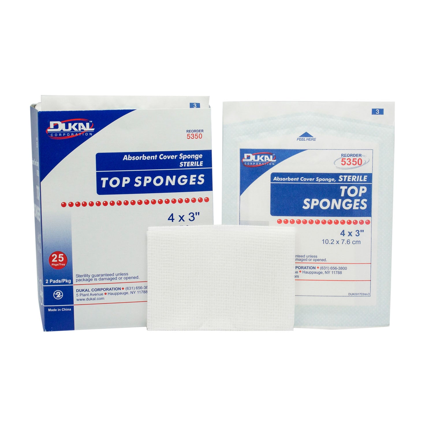 Dukal Corporation Non-Woven Top Sponge