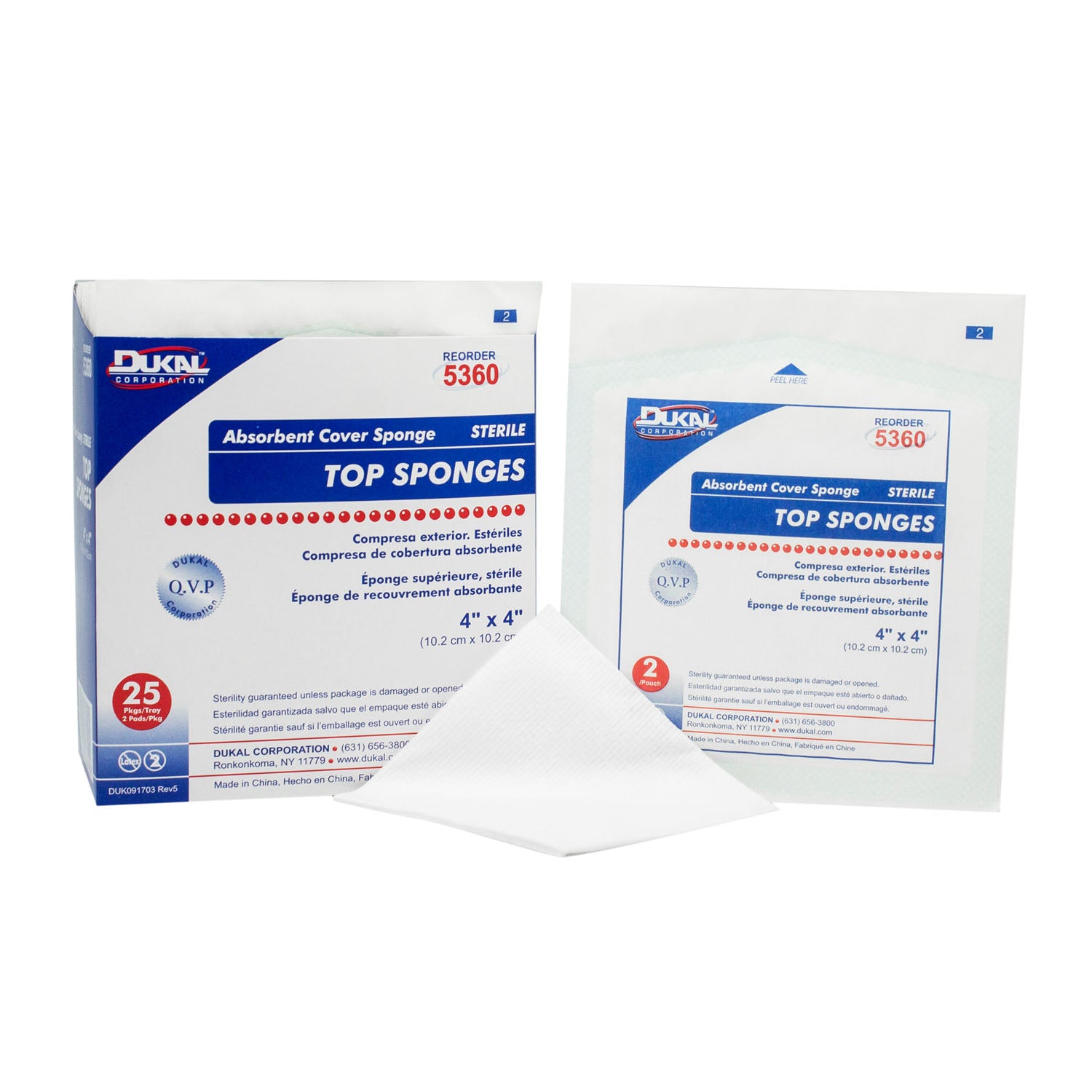 Dukal Corporation Non-Woven Top Sponge