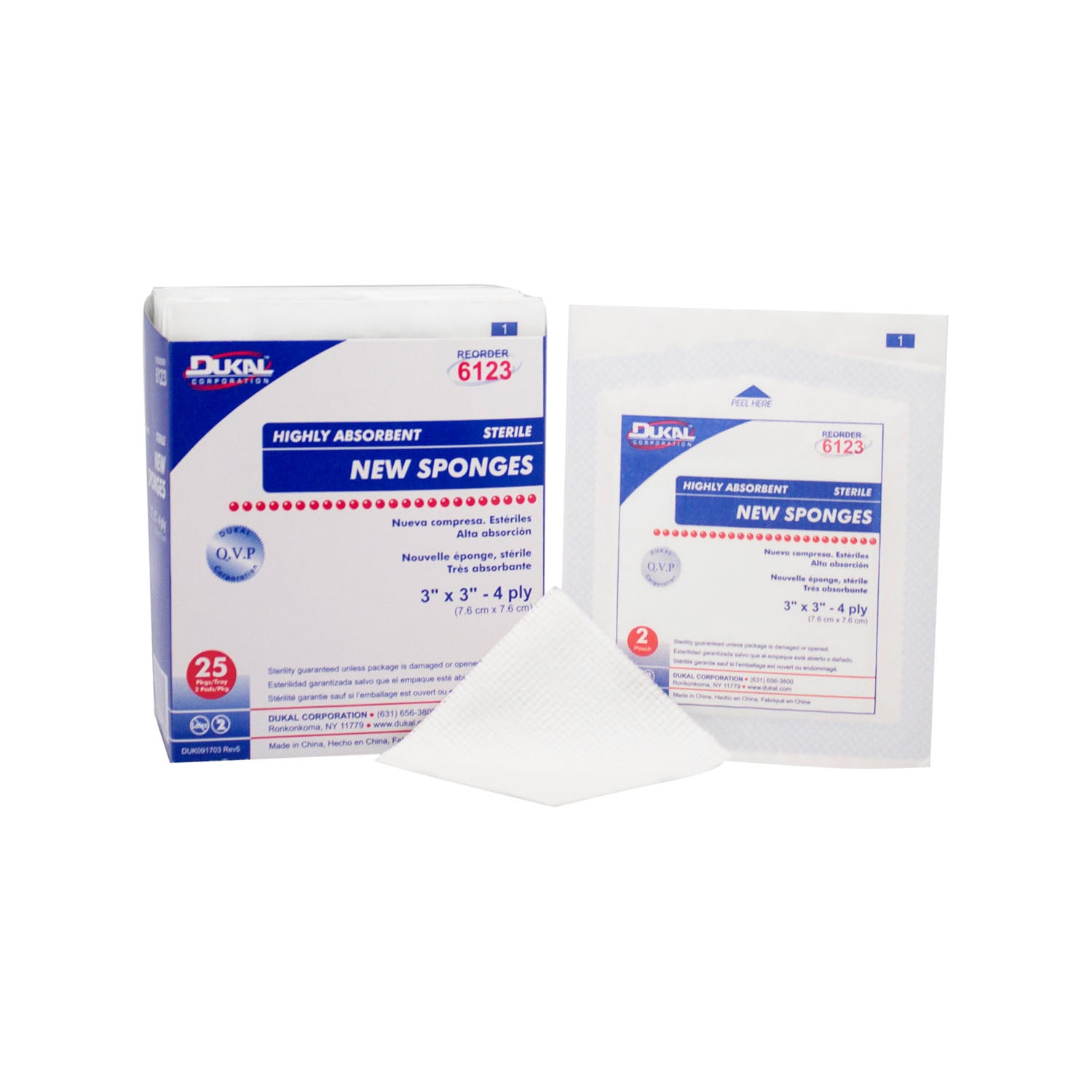 Dukal Corporation Non-Woven New Sponge Sterile 4-Ply