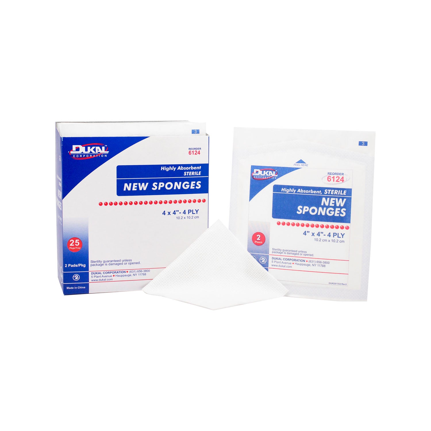 Dukal Corporation Non-Woven New Sponge Sterile 4-Ply