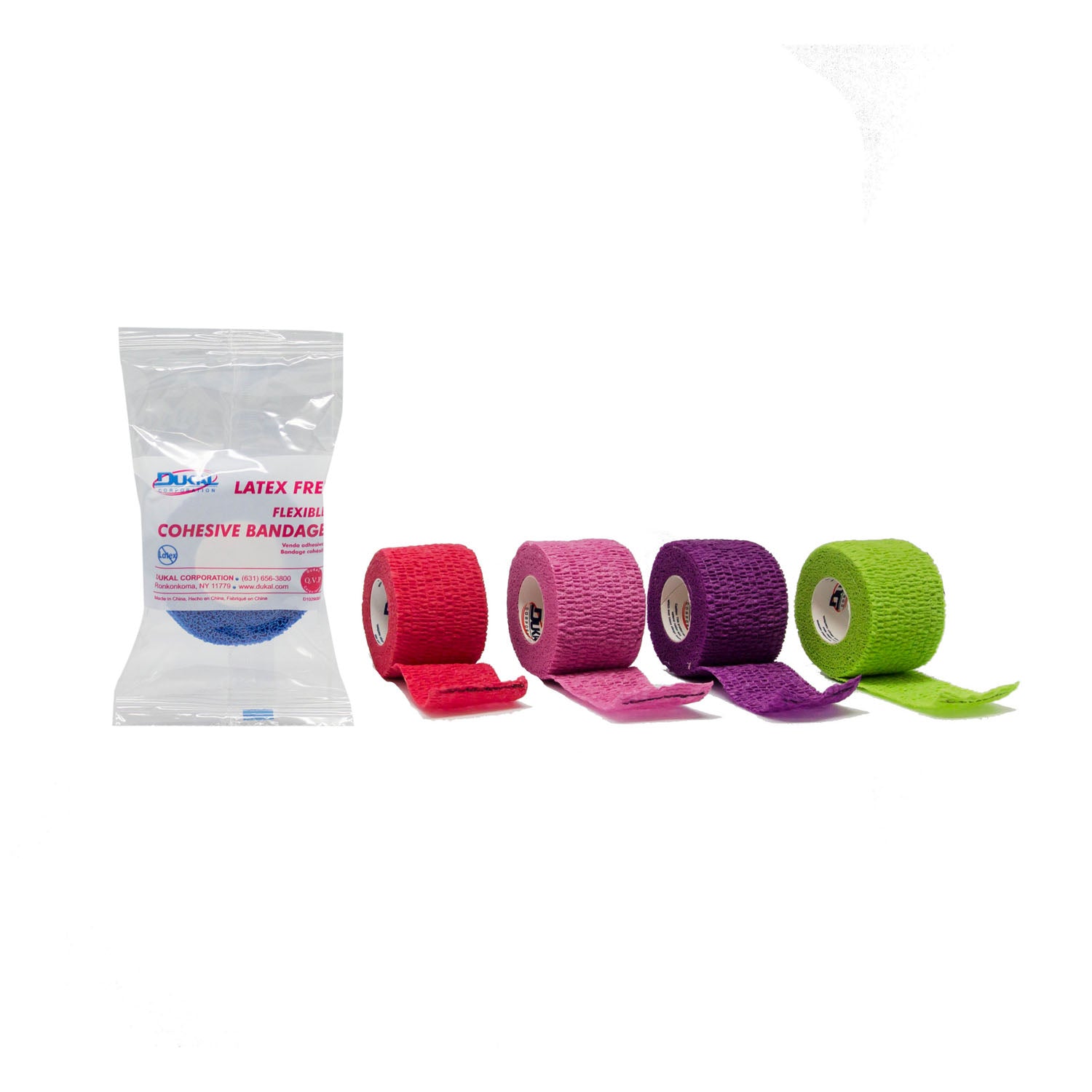 Dukal Corporation Cohesive Bandage, Latex Free, Non-Sterile