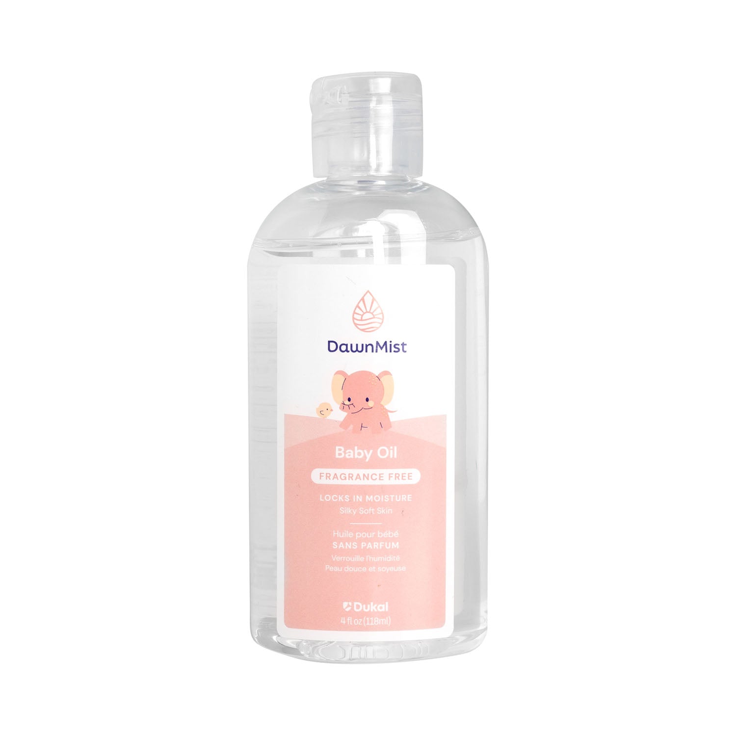 Dukal Corporation DawnMist Baby Oil, Fragrance-Free