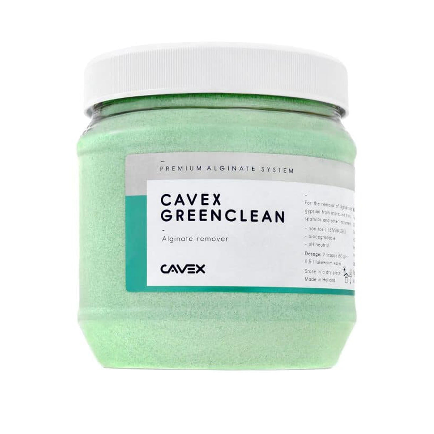 Dukal Corporation-HA001 Cavex GreenClean Alginate Remover, 1 kg (1/tub, 18 tub/cs)