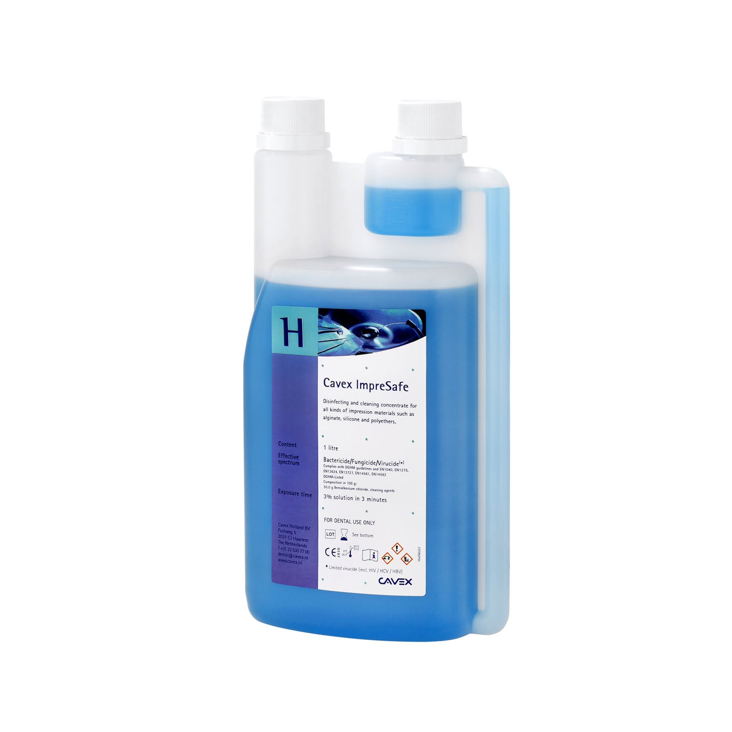 Dukal Corporation-HA050 Cavex ImpreSafe Disinfectant Refills (1 Liter Bottle,1000mL)