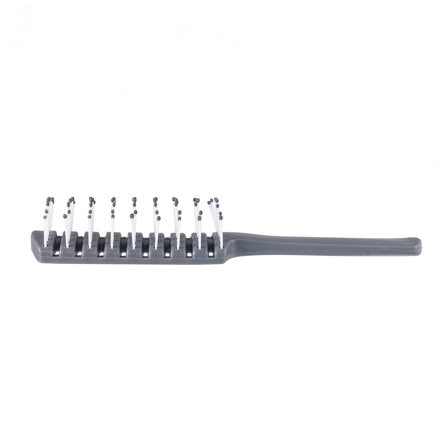 Dukal Corporation-HB02 Hair Brush, Adult, Gray Handle with Plastic Bristles, Round Tips (1/bg, 12 bg/bx, 24 bx/cs)