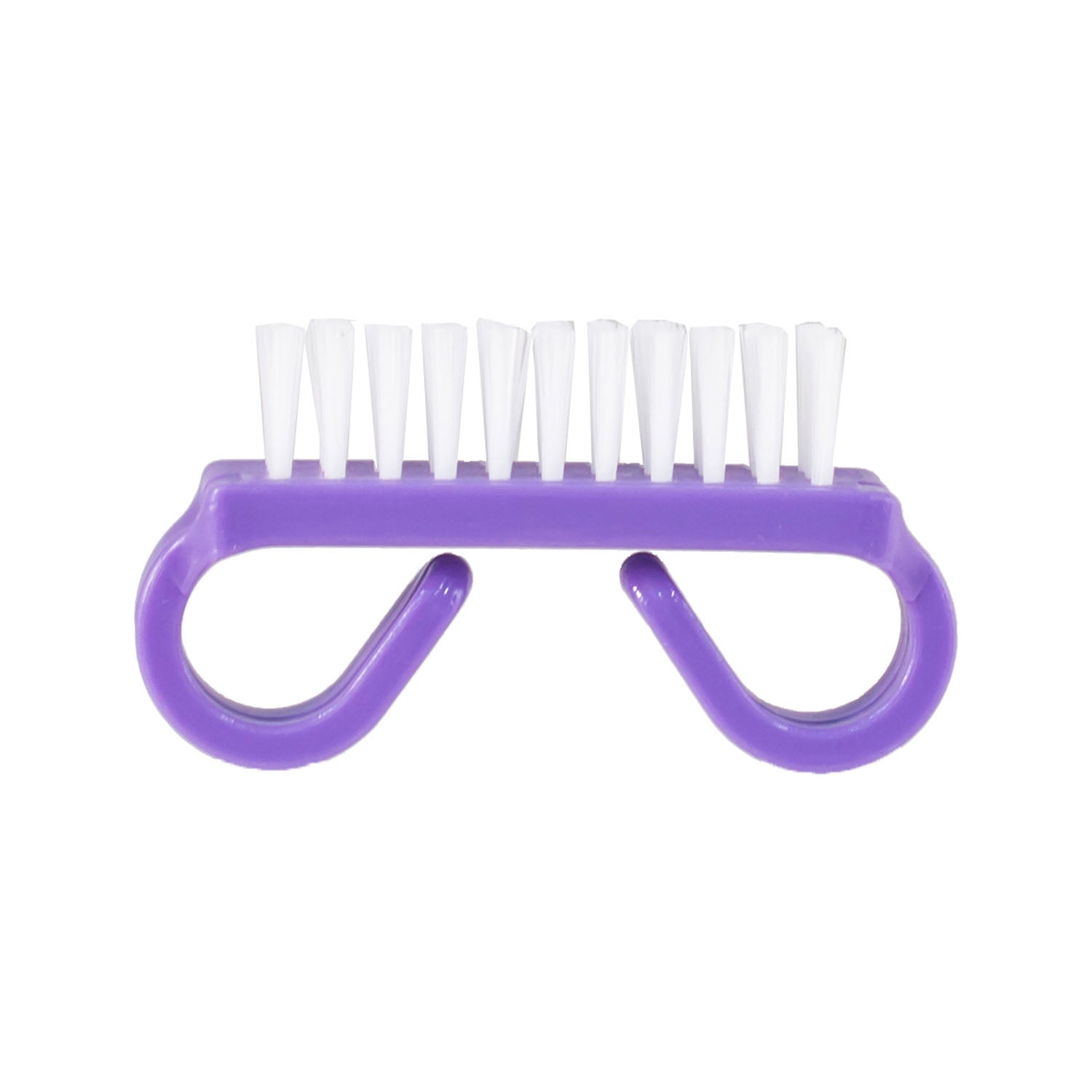 Dukal Corporation-NB3381 Nail Brush, Purple Handle, White Nylon Bristles (50/bx)