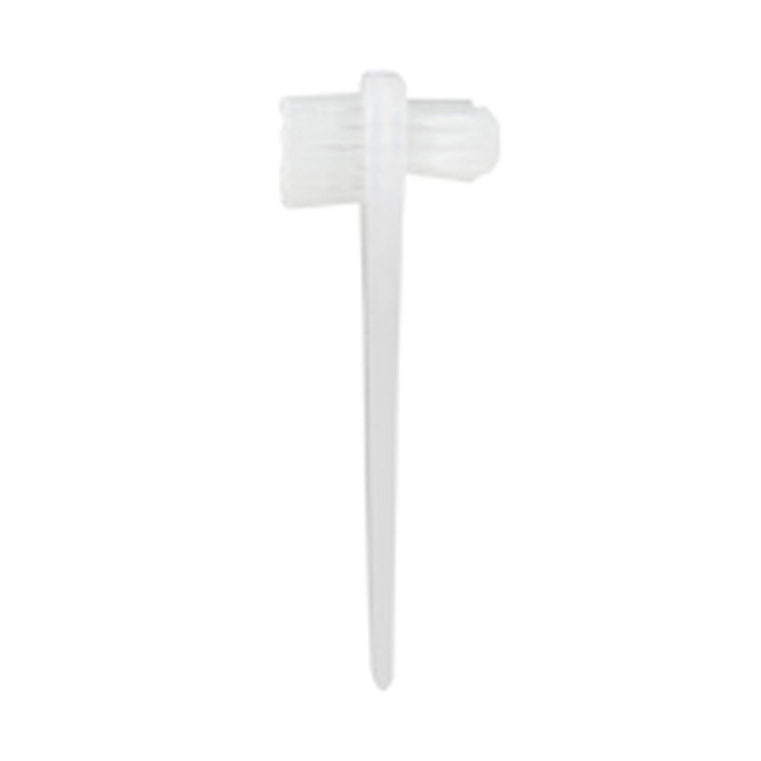 Dukal Corporation-TBDEN Denture Toothbrush, 2-Sided, Clear Handle, Clear Polypropylene Bristles (144/bx, 10 bx/cs)