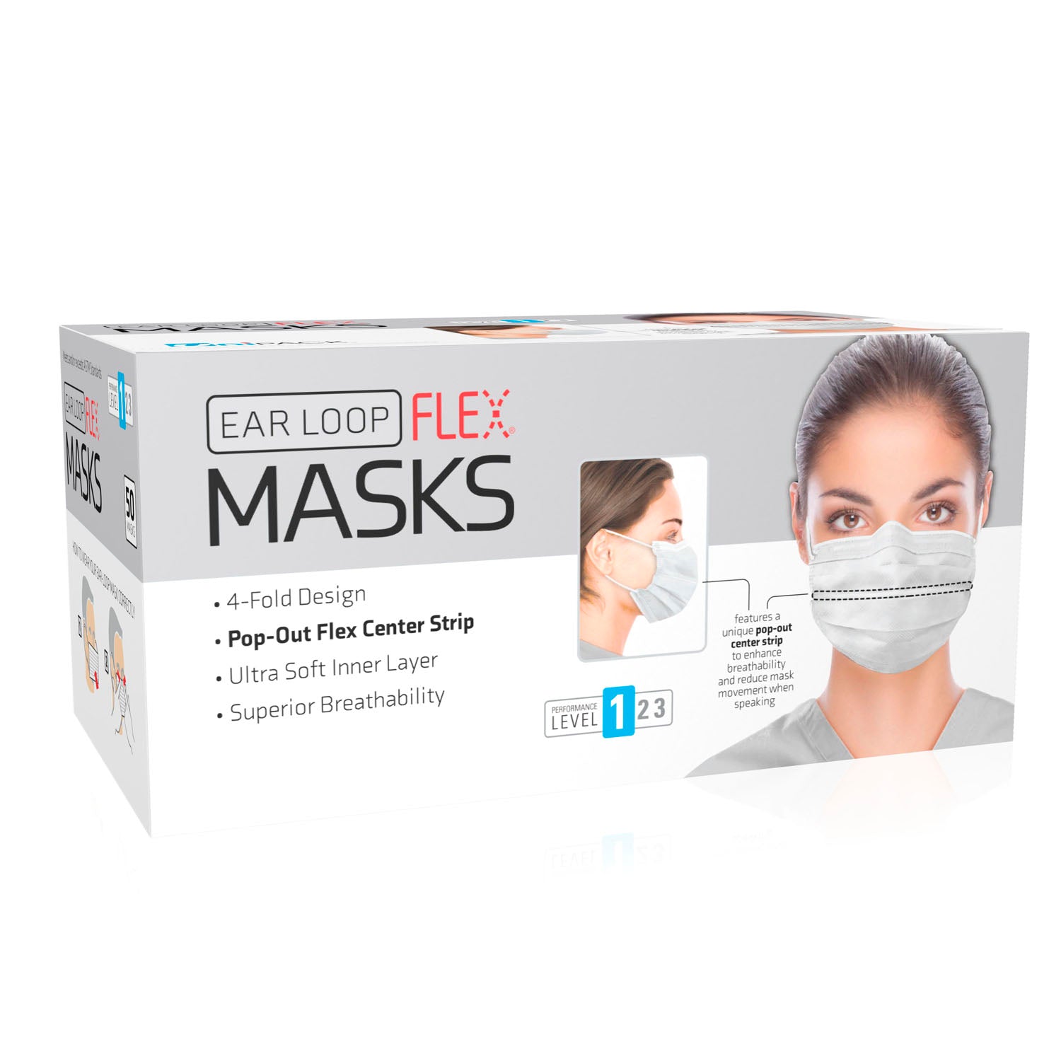 Dukal Corporation Flex Mask Level 1 Ear-Loop