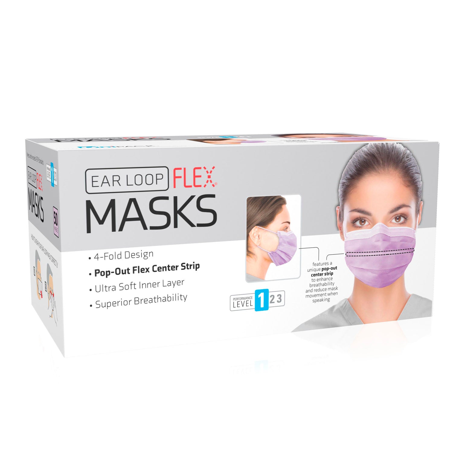 Dukal Corporation Flex Mask Level 1 Ear-Loop