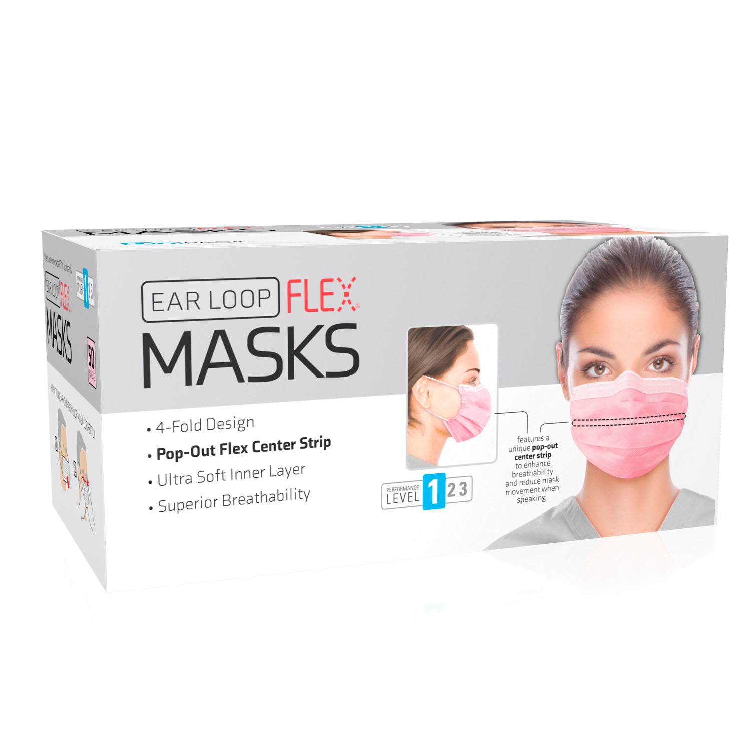 Dukal Corporation Flex Mask Level 1 Ear-Loop