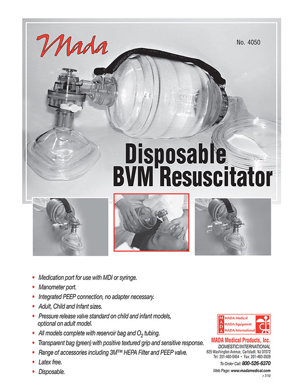 Mada Medical-4010 Resuscitator Disposable Child (6/case)