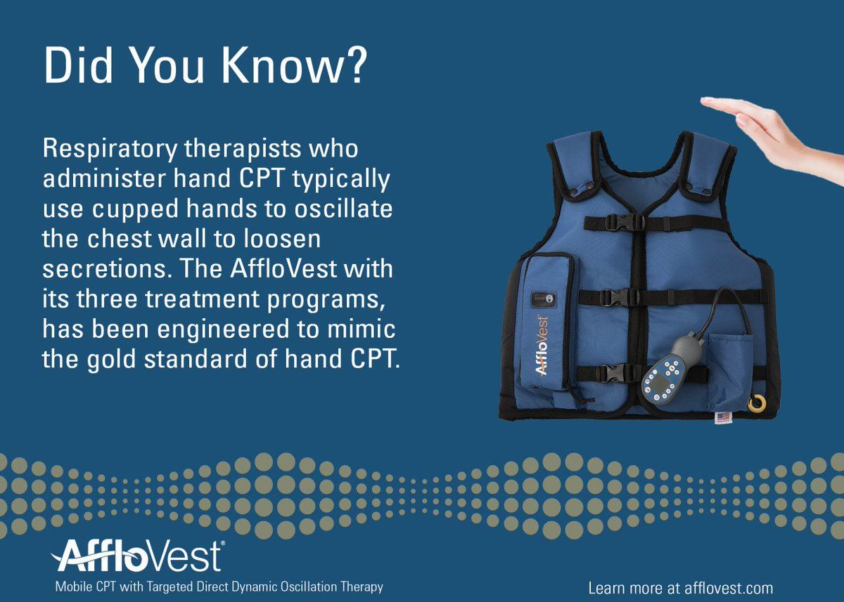 Sistema de chaleco oscilante AffloVest | Terapia de percusión