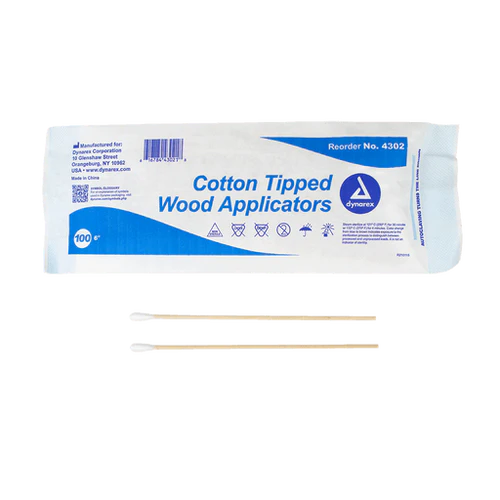 Dynarex Cotton Tipped Wood Applicators