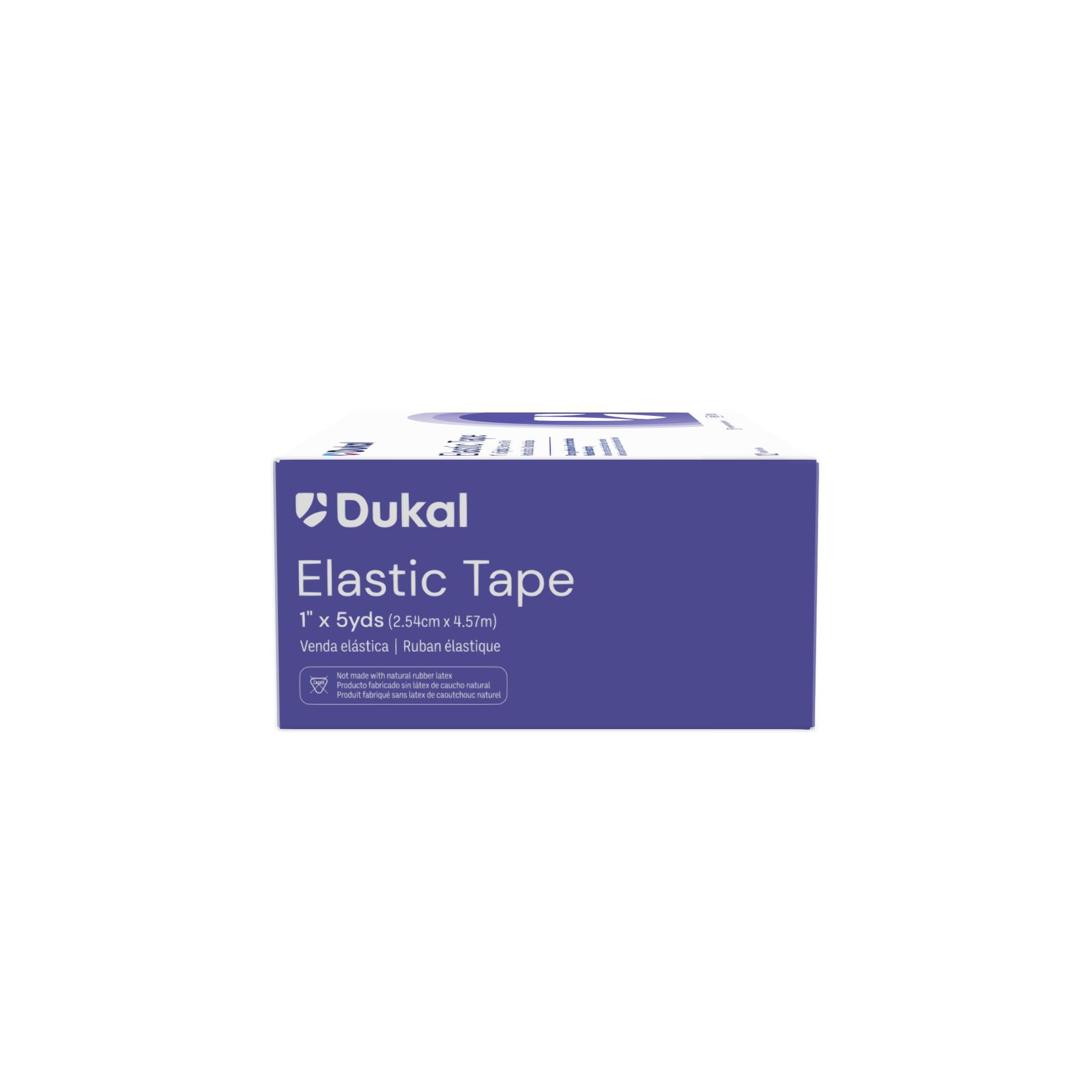 Dukal Corporation-E150 Elastic Tape, 1" x 5 yds (12 rl/bx, 12 bx/cs)