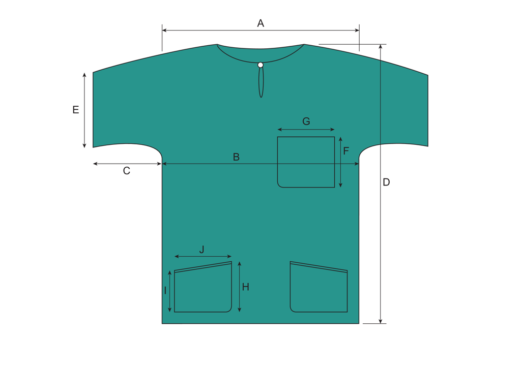 Molnlycke Healthcare Barrier Wearing Apparel - Scrub Shirts (Unisex)