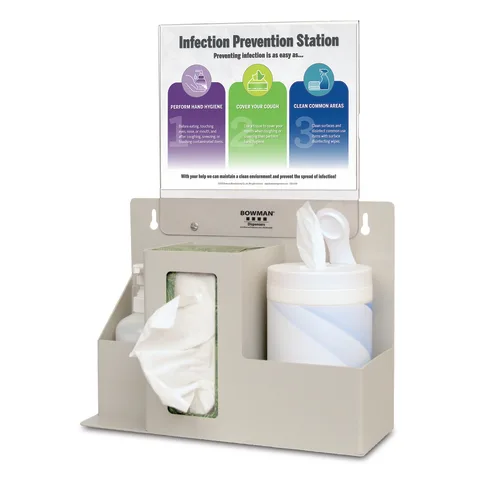 Bowman Dispensers/Marketlab-ED-097 ABS Wipe, Tissue, Hand Sanitizer Dispenser • 15"W x 5.75"D x 11.38"H