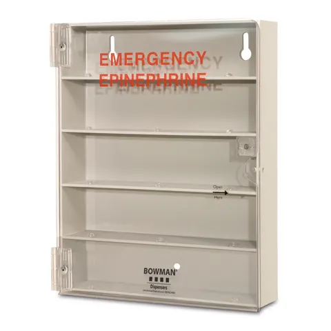 Bowman Dispensers/Marketlab-ED-750 ABS Quintuple Epinephrine Injector Dispenser • 9"W x 2.51"D x 11.19"H