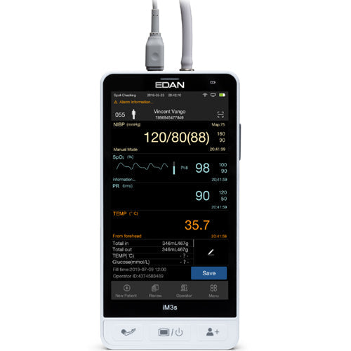 iM3s handheld vital sign monitor with NIBP and SpO2