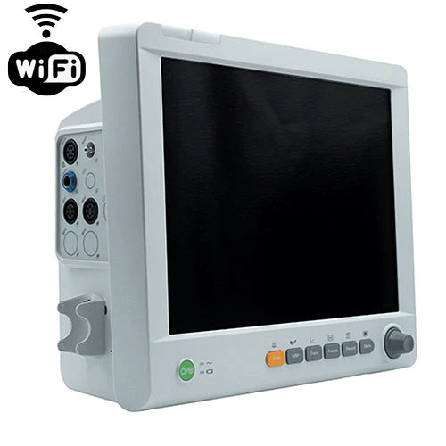 EDAN iM80 Patient monitor with 15'' touch screen. 3/5-lead ECG, RESP, NIBP, 2-TEMP, PR, HR, EDAN SpO2 and internal OEM Edan Sidestream G2 CO2 module.