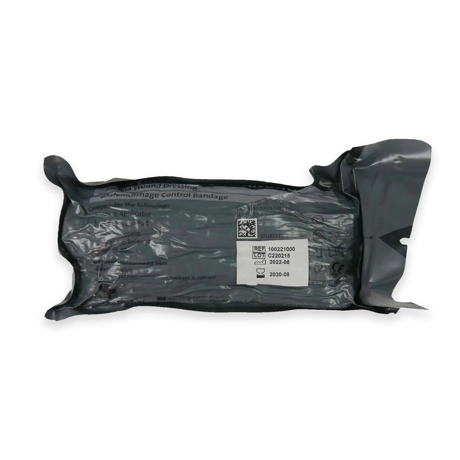 Safeguard Medical-FCP-02 Emergency Bandage® Next Gen, Black – Military (6″) (case of 100)