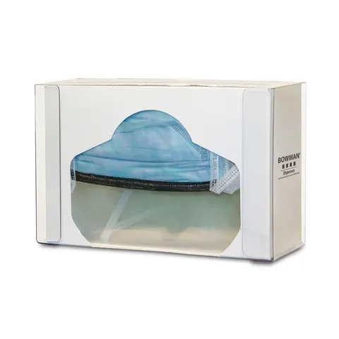 Bowman Dispensers/Marketlab-FM006-0111 Face Shield Dispenser, PETG • 11.63"W x 4.2"D x 7.4"H