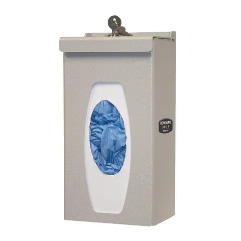 Bowman Dispensers/Marketlab-GL024-0212 ABS Locking Single Glove Box Dispenser • 5.93"W x 4.43"D x 11.39"H