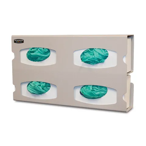 Bowman Dispensers/Marketlab-GL143-0212 ABS Glove Box Dispenser, Premium Quad • 20.1"W x 3.95"D x 11.3"H*