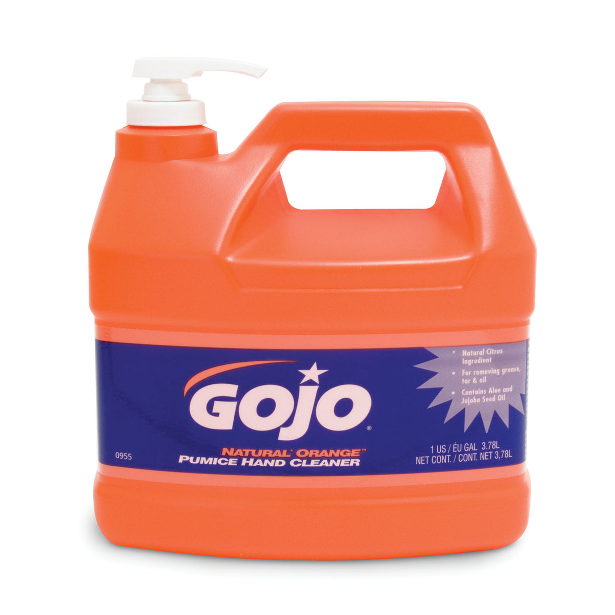 Gojo-0955-04 Hand Cleaner, 1 Gallon with Pump Dispenser (4/cs)