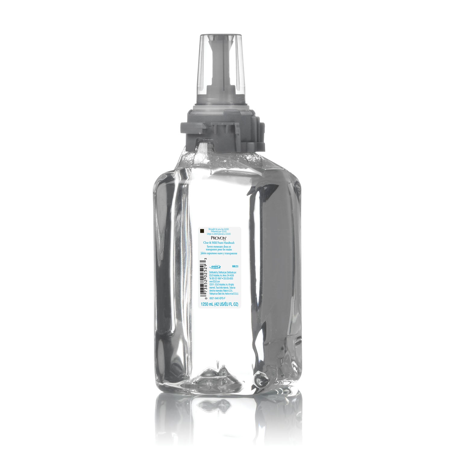 Gojo-8821-03 Hand & Shower Wash, Clear & Mild, Foam, 1250mL (3/cs) (192 cs/plt)