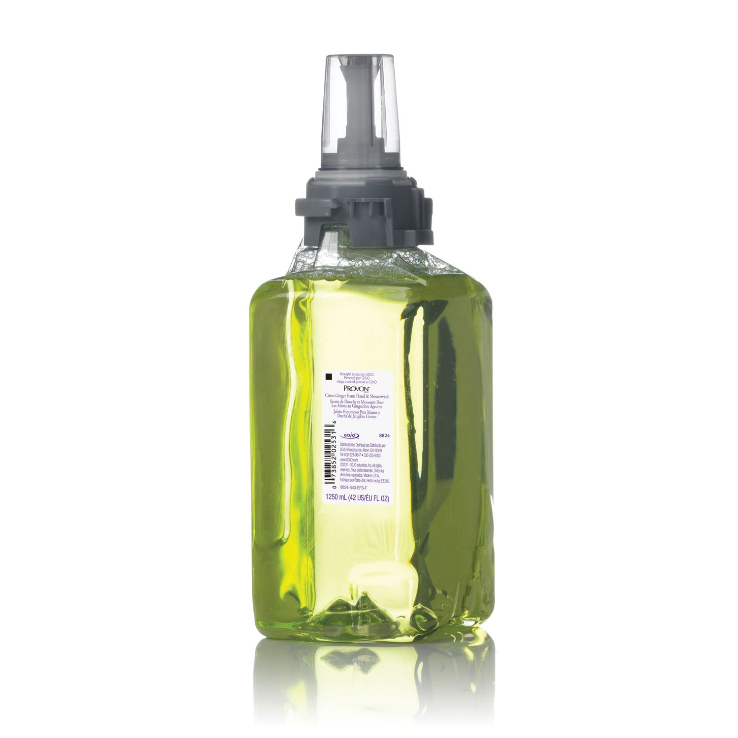 Gojo-8824-03 Hand & Shower Wash, Citrus & Ginger, 1250mL (3/cs)