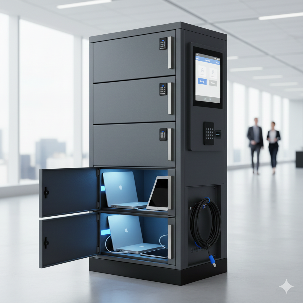 Luxor-KBSL056 Pro 5-Bay Large Device Smart Locker (4G, USB-C)