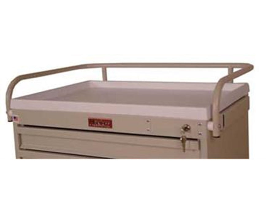Harloff-CL-TOPRAIL Top Rail/Push Handle, Painted, Classic Line Carts (1 EA)