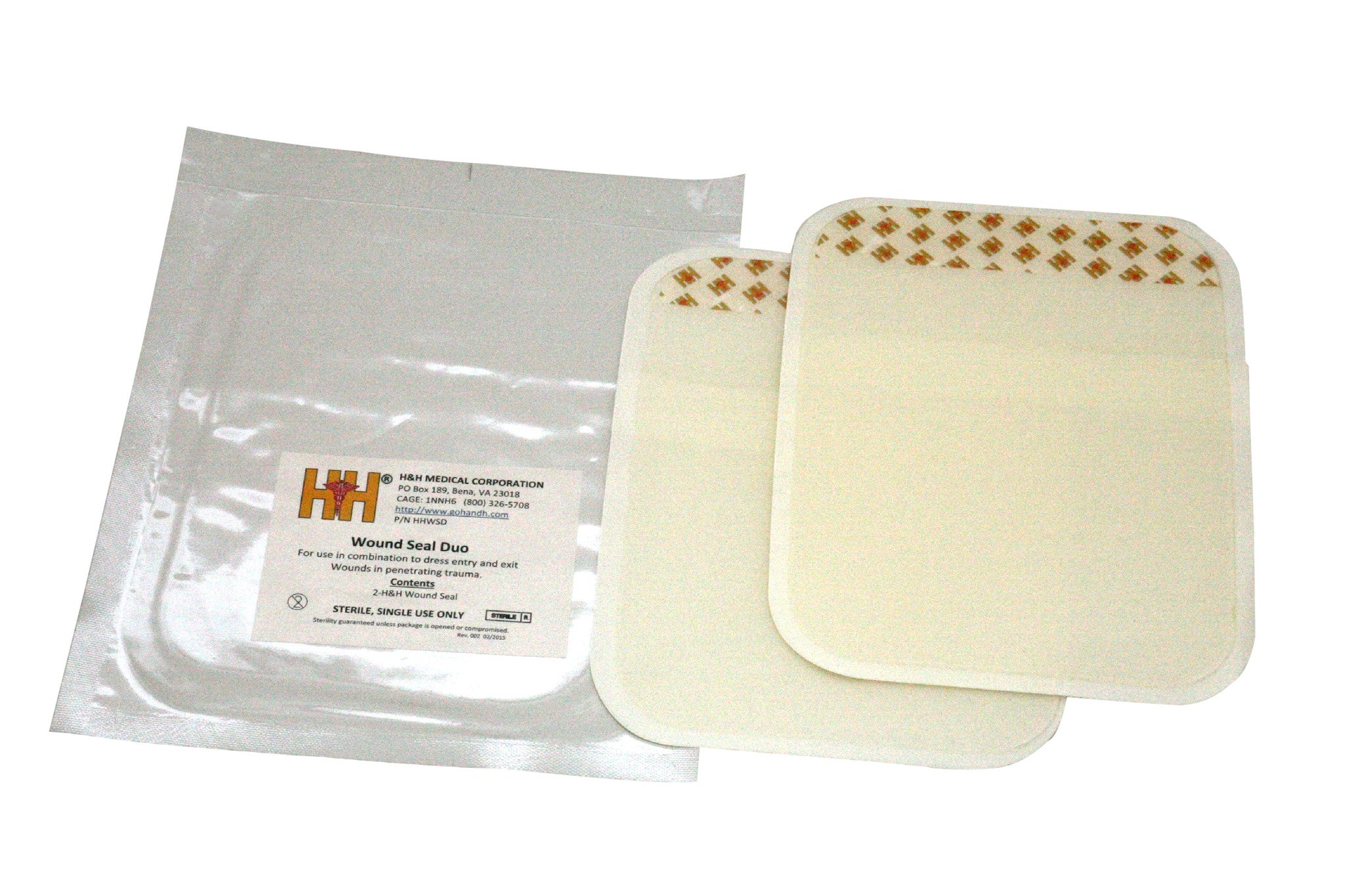 Safeguard Medical-HHWSD01 Wound Seal Duo 6" x 8" (2 each)