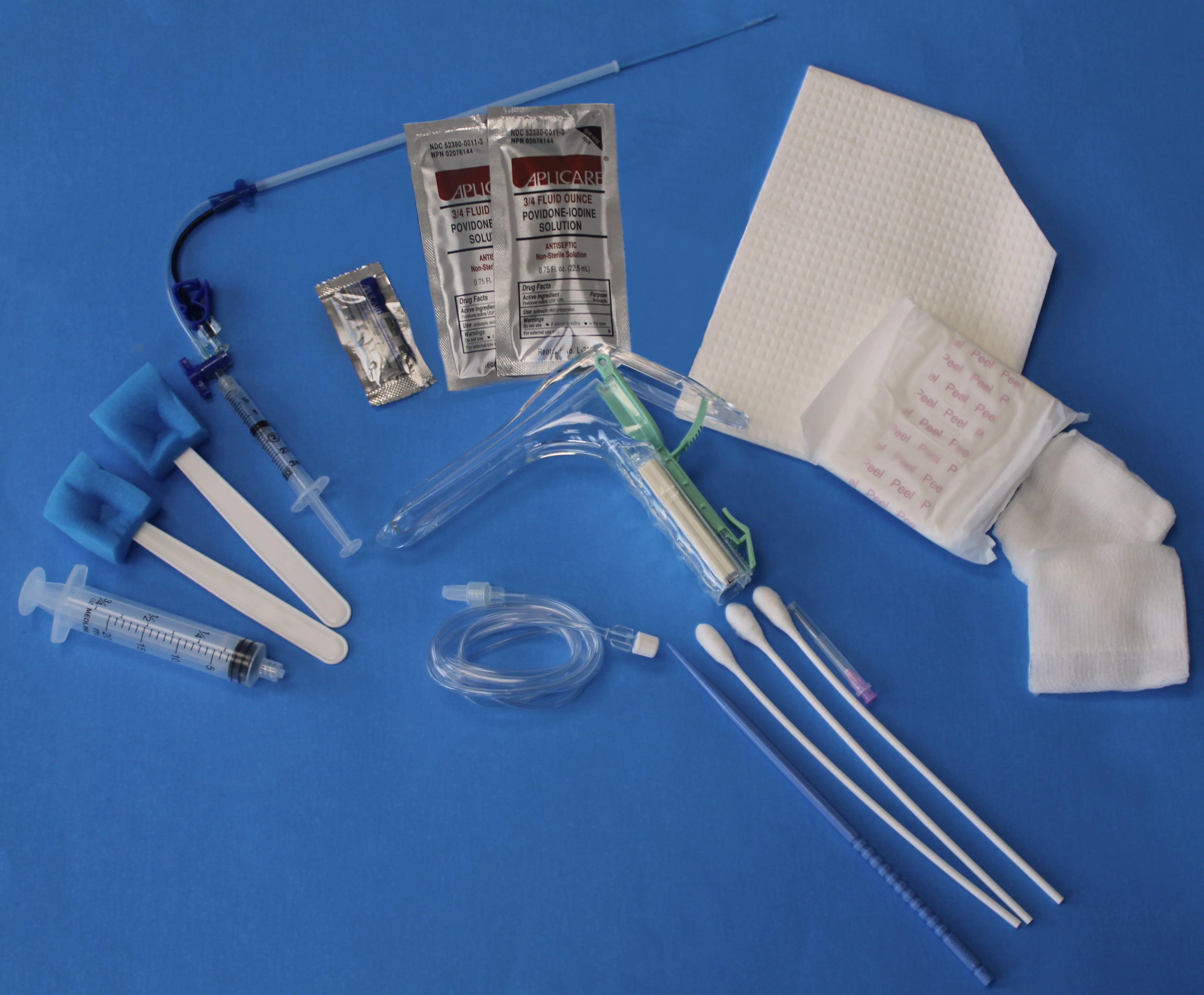HSG Procedure Tray With Shapeable & Flexible HSG Catheter