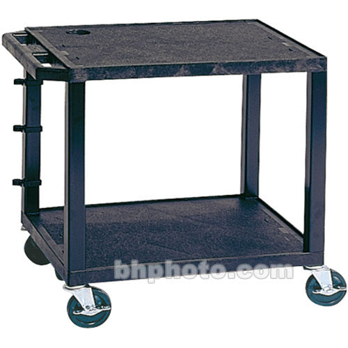 Luxor-WT26E Tuffy Open Shelf A/V Cart (24 x 24.5 x 18", Black)