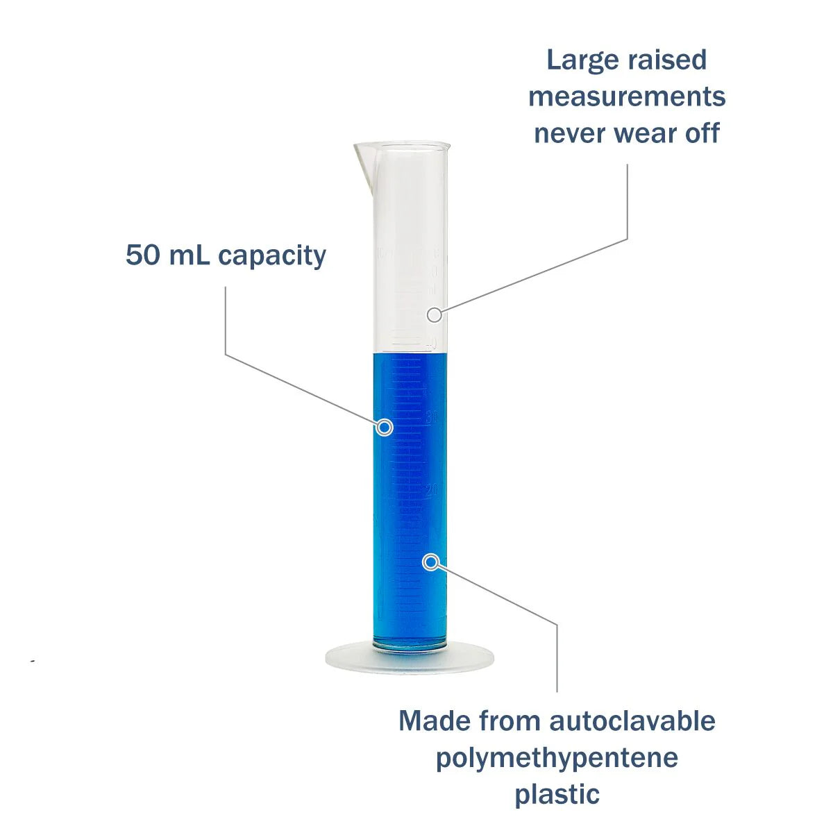 Apothecary Products Transparent & Autoclavable Graduated Cylinder