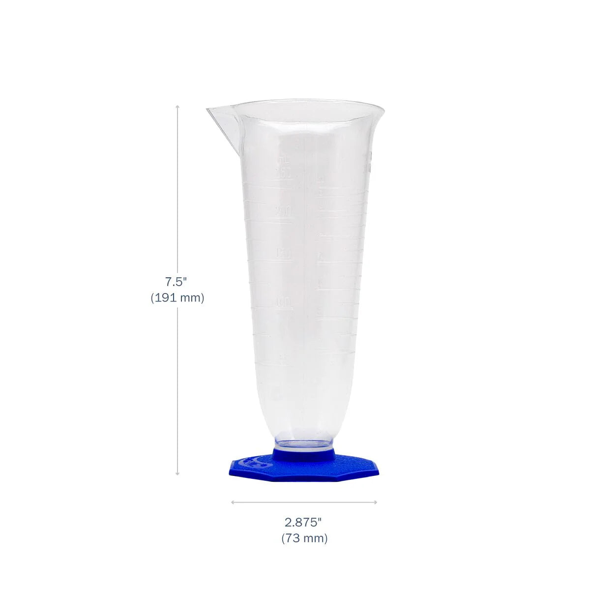 Apothecary Products Double-Scale Polymethylpentene Pharmaceutical Graduate