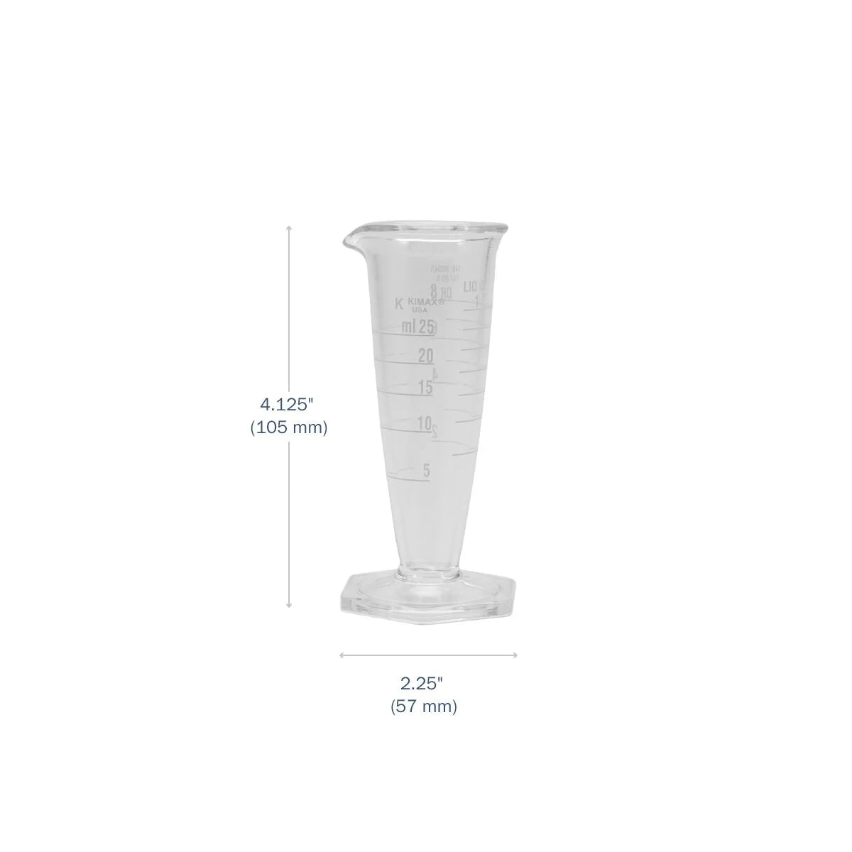 Apothecary Products Kimax® Glass Pharmaceutical Dual-Scale Graduate