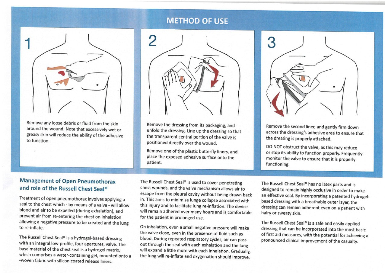 Safeguard Medical-PDF0680 Russell Chest Seal (USA)