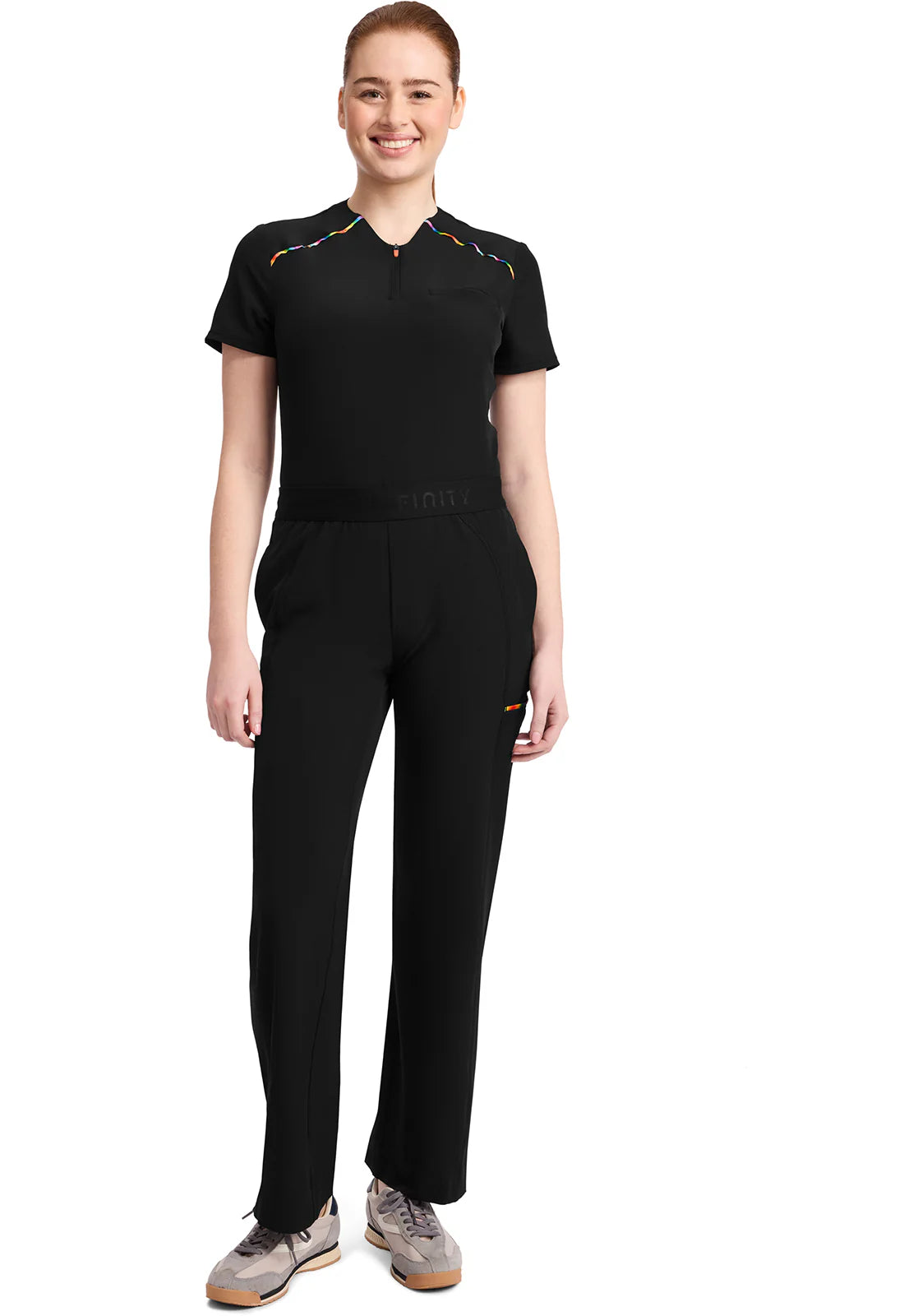 Infinity Pride Women's GNR8 Fit 5-Pocket Wide Leg Pant