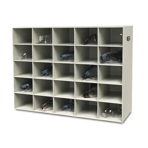 Bowman Dispensers/Marketlab-LB100-0212 ABS 25 Place Safety Glass Holder • 20.75"W x 7.13"D x 15.75"H