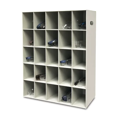 Bowman Dispensers/Marketlab-LB100-0212 ABS 25 Place Safety Glass Holder • 20.75"W x 7.13"D x 15.75"H
