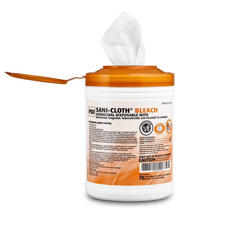 PDI Bleach Germicidal Disposable Wipes