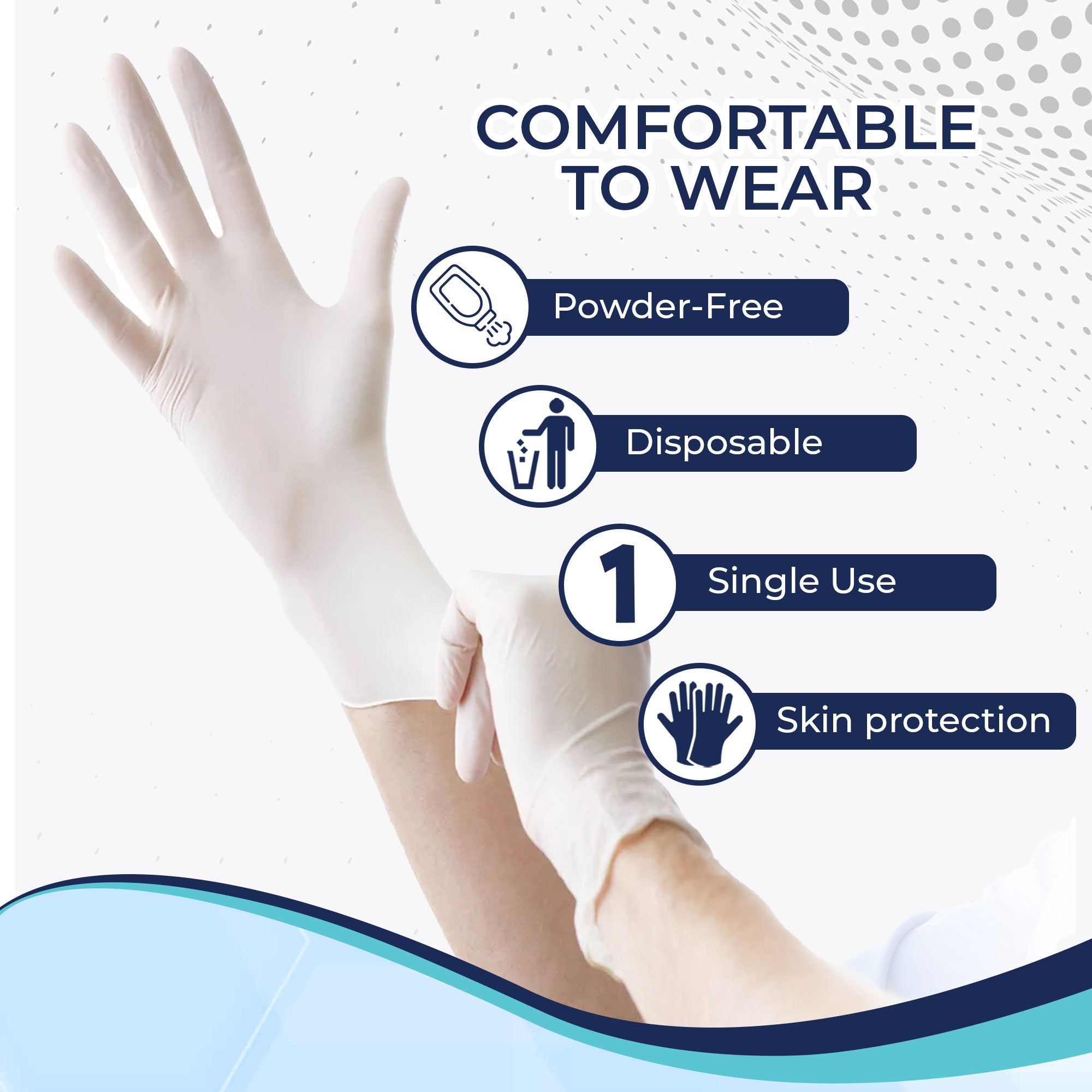 CHA Essential Latex Exam Gloves