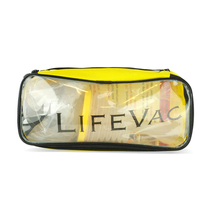 LifeVac-LVTK7001-RC Travel Kit - Unit, 1 adult mask, 1 pediatric mask, Instructions for Use, packaged in yellow (Each)