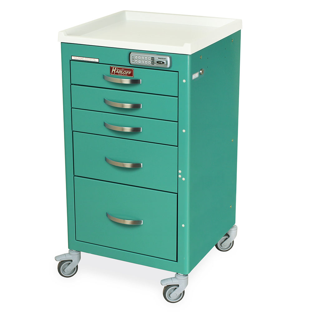 Harloff-M3DS1824E05 Anesthesia Cart M-Series Powder Coated Steel 34-1/2 X 18 X 18 Inch