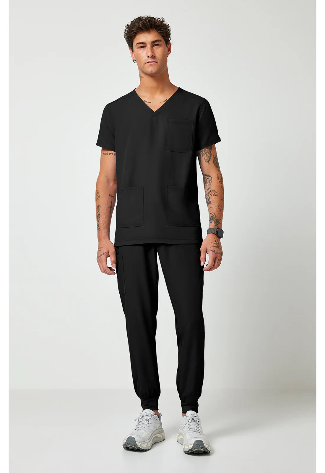 Med Couture Insight Men's V-Neck Scrub Top – 3 Pockets