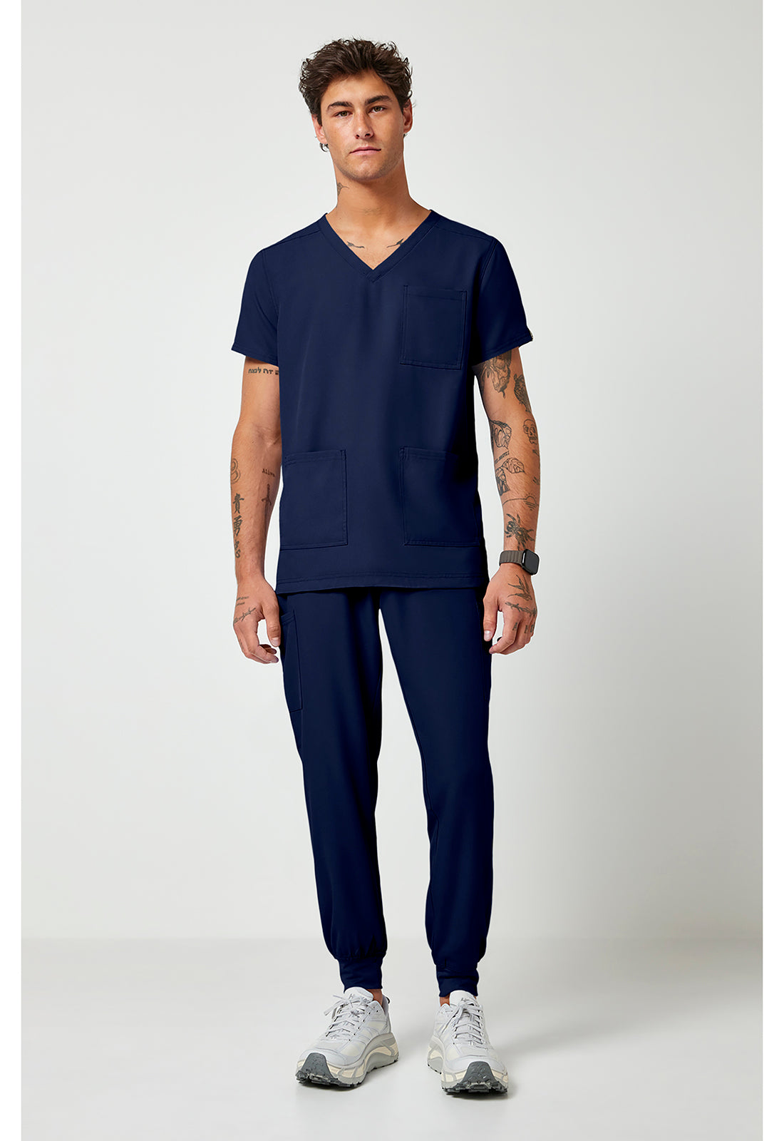 Med Couture Insight Men's V-Neck Scrub Top – 3 Pockets